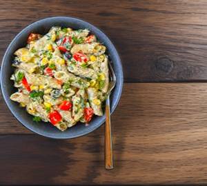 Veg white sauce pasta
