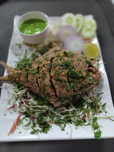Pomfret Rawa Fish Fry