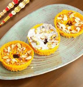 Mini Ghewar with Rabdi & dryfruits 3pcs