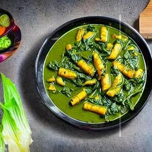 Baby corn Palak