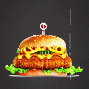 Chilli Chicken Cheese Burger 