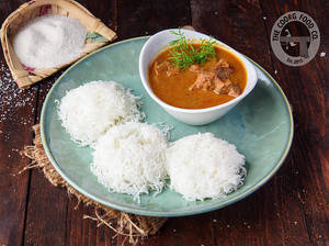 Noolputtu + Kheema (mutton) Curry
