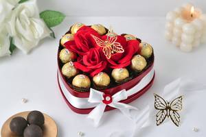 Almond Chocolate Heart Box Hamper