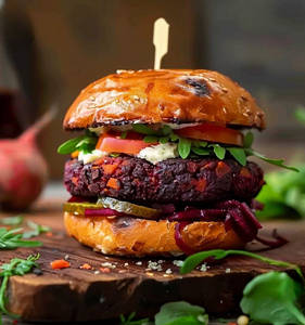 Beetroot Galouti Burger (2 Pcs)
