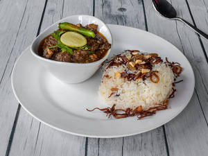 Ghee Rice + Pandhi Curry (pork)