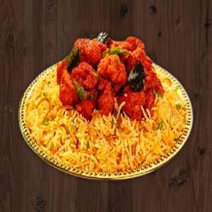 Hydarabadi Mushroom 65 Biryani