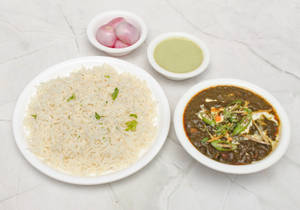 Chole Palak Chawal