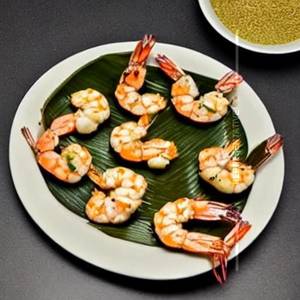 Garlic prawns