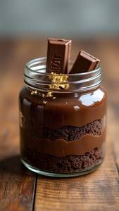 Chocolate Kitkat Cake Jar 