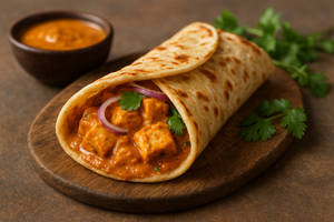 Butter paneer roll
