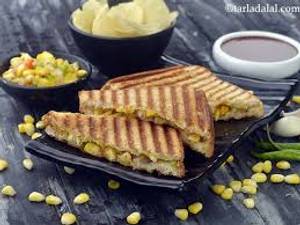 Masala Grilled Corn Sandwich