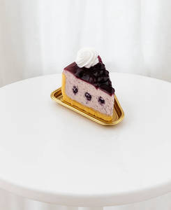Blueberry Cold Cheesecake Pastry Slice