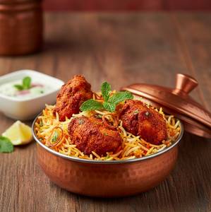 Chicken Fry Biryani [Half]