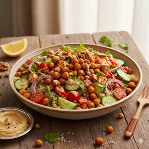 Chickpea Protein Salad Bowl