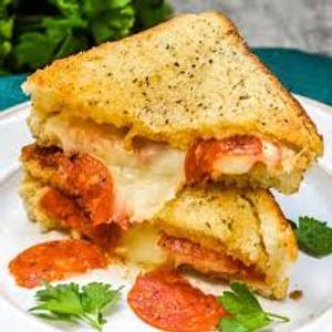 Cheese pizza sandwich