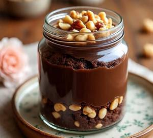 Nutty Brownie Cake Jar
