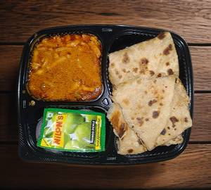 Sev Tamatar with Paratha