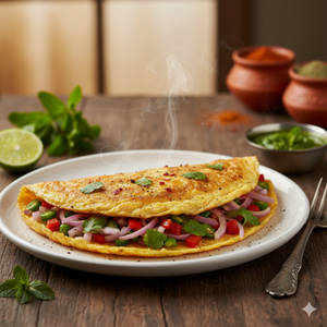 Masala Omelette [3 Eggs]