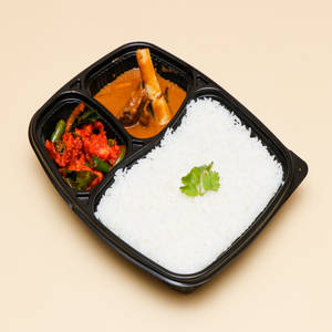 Ghee Rice, Mutton Varaval Bone & Chilly Chicken Boneless