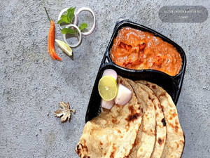 2 Pc Roti With Butter Chicken Combo