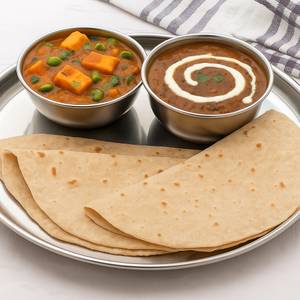 Dal Makhani and Matar Paneer Meal