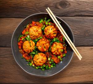 Veg fry momos