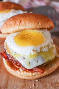 Sunny Side Up Egg Burger