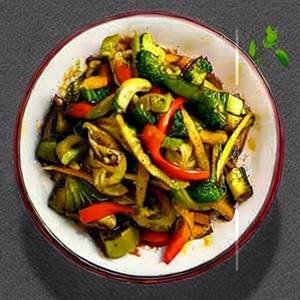 Vegetarian Szechuan Stir-Fried Vegetables