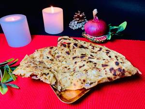 Onion Khasta Paratha (1 Pc - Whole Wheat - 6 Layer)