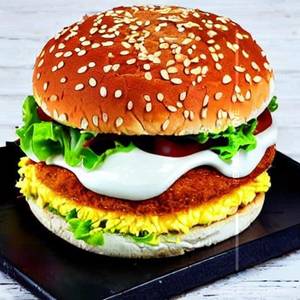 Cheese paneer burger