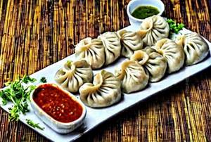 Veg barbeque momos