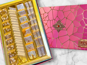 4 Line Assorted Mithai  Box [2 Khoya+ 2Kaju]