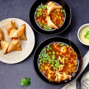 Chicken Wonton Spanish Soup