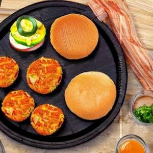 Aloo Tikki Burger Schezwan & Cheese