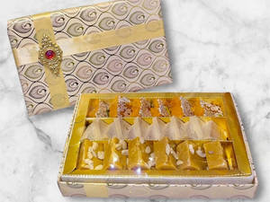 3 Line Fancy Sweet Box [2 Khoya + 1 Kaju]