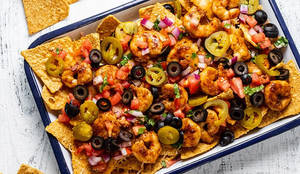 Prawns Nachos Bowl