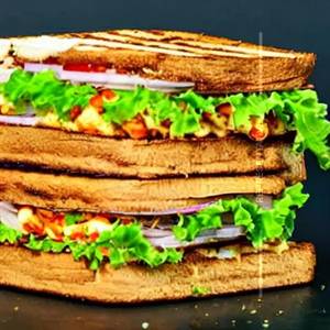 Aloo Matar Grill Sandwich