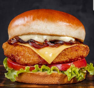 Cheddar Cheesy Paneer Burger