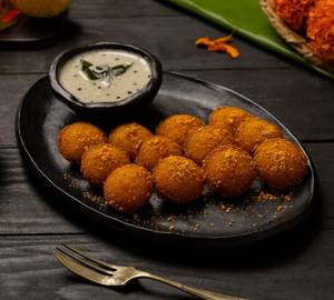Fried pudi mini idli