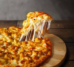 Loaded cheese pizza