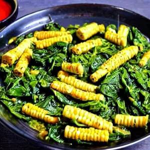 Baby Corn Palak  