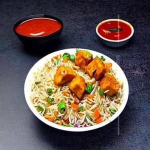 Paneer Fried Rice With Chicken Manchurian Combo