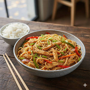 Chicken Hakka Noodles (small)