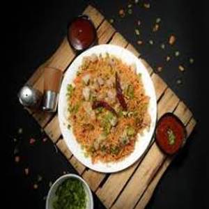 "Chicken fried rice"                                                      