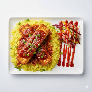 Indo-korean Paneer Rice (2 Pcs)