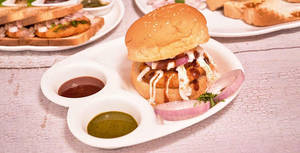 Desi Aloo Tikki Burger