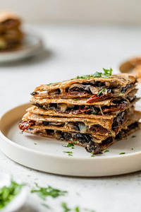 Cheesy Mushroom Quesadilla
