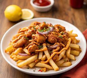 Chicken 65 Loaded Fries