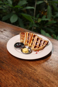 Waffle - Maple Syrup And Butter