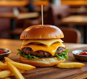 Cheesy Veg Burger